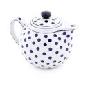 Bunzlauer Keramik Teekanne 1.0L mit Stövchen modern, Dekor 37