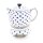 Bunzlauer Keramik Teekanne 1.0L mit Stövchen modern, Dekor 37