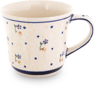 Mug large 0.5 litres with flower decor no. 111