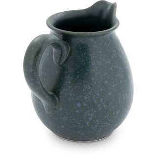 Bulbous Bunzlau ceramic jug 1.45 liters Ø18.7cm, H = 17.0cm, decor ZIELON