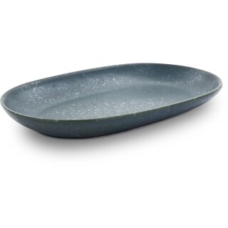 Oval serving platter / plate 27,3x16,8x3,3 cm decor ZIELON