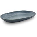 Oval serving platter / plate 27.3x16.8x3.3 cm decor zielon