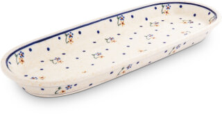Serving plate 28.3x11.1x2.5 cm decor 111