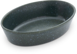 200 ml Schale oval 15,6 cm – kleine Servierschüssel für Oliven, Antipasti & Dips – 4 cm Rand – Dekor ZIELON