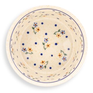 Bunzlauer Keramik Ragout fin / Crème brûlée Schüssel groß Ø12.5 cm mit Innendekor, Dekor 111