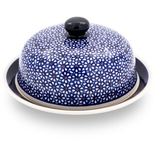Cheese dome M / butter dish for rolled butter - Ø=19.5 cm decor 120
