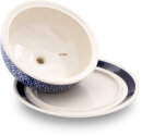 Ø15.5 cm Cheese Dome / Butter Dish for Roll Butter, Practical Everyday Size, Pattern 120