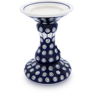 Bunzlauer Keramik Kerzenständer Ø13,1cm, H=19,0cm  für Stumpenkerzen Ø8cm  Dekor 8