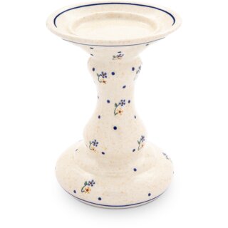 Bunzlauer Keramik Kerzenständer Ø13,1cm, H=19,0cm  für Stumpenkerzen Ø8cm  Dekor 111