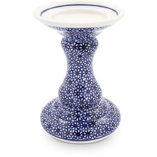 Bunzlauer Keramik Kerzenständer Ø13,1cm, H=19,0cm  für Stumpenkerzen Ø8cm  Dekor 120
