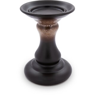 Bunzlauer Keramik Kerzenständer Ø13,1cm, H=19,0cm  für Stumpenkerzen Ø8cm  Dekor ZACIEK