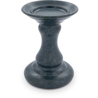 Bunzlauer Keramik Kerzenständer Ø13,1cm, H=19,0cm  für Stumpenkerzen Ø8cm  Dekor ZIELON
