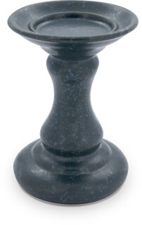 Kerzenhalter Ø13,1cm, H19,0cm für Stumpenkerzen bis Ø8cm, Dekor ZIELON