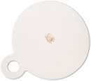 Round Breakfast Cutting Board with Handle – Ø19.0x24.0 cm, Pattern 120