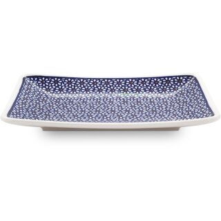 Bunzlauer Keramik Sushi-Teller klein 21,7x15x2,5 cm, Dekor 120