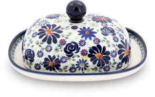 Oval butter dish for 250g (1 piece of butter) Pattern DU126