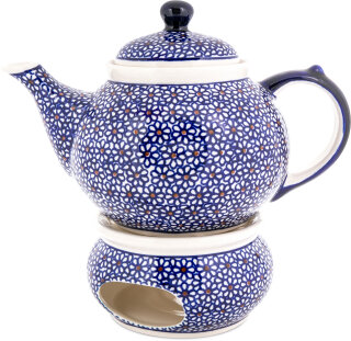 Teapot with warmer 1.25 litres decor 120