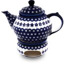 Teapot with warmer 1.25 litres decor 166a