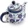 1,25 Liter Teekanne mit Stövchen Dekor DU126