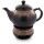 1,25 Liter Teekanne mit Stövchen Dekor Zaciek (braun)