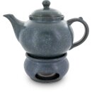 1.25 Liter retro teapot with warmer pattern Zielon (grün-granit)