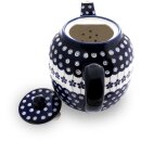Teapot 1.5 litres with bulbous warmer decor 166a