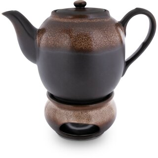 1.5 Liter teapot with warmer pattern Zaciek (braun)