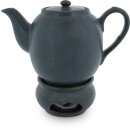 Bunzlauer Keramik Teekanne mit Stövchen 1.5L, Dekor...