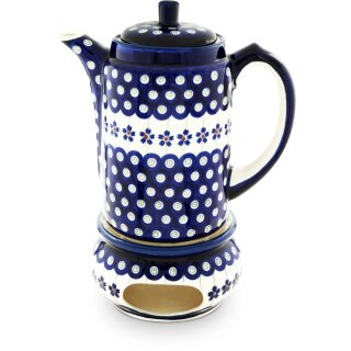 Coffee pot 1.25 litres with warmer decor 166a