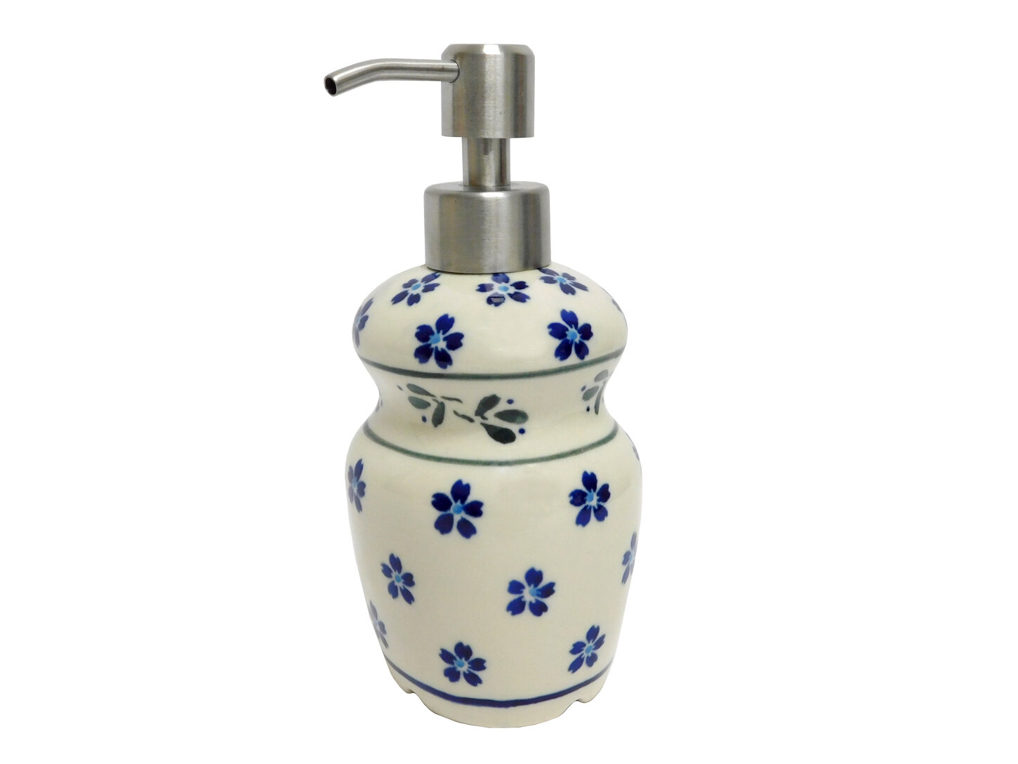 Soap Dispenser/Polish Pottery Flower Peacock Pattern Soap high quality Dispenser