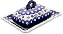 Butter dish for 125g butter with wavy plate, decor 41