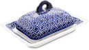 Butter dish for 125g butter with wavy plate, decor 120