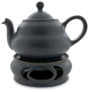 stattliche 1,5 Liter Teekanne Mit Stövchen B=24cm L=25cm H=17cm Dekor ZIELON