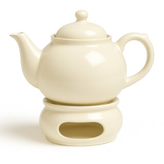 1.25 Liter teapot with warmer pattern Creme