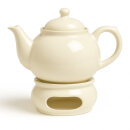 1.25 Liter teapot with warmer pattern Creme
