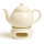 1.25 Liter teapot with warmer pattern Creme