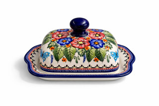 Butterdose eckig für 250g Dekor ART-149