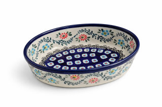 300 ml Schale oval 16,4 cm – Servierschüssel mit 4,5 cm Rand, Dekor 1154a